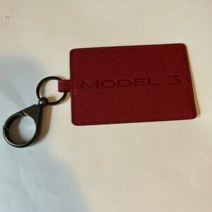 Model 3 key card holder with a clip.